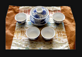 景德镇青花茶司令乌龙茶盖碗杯套装